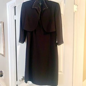 Tahari 2 piece black dress/suit, NWT